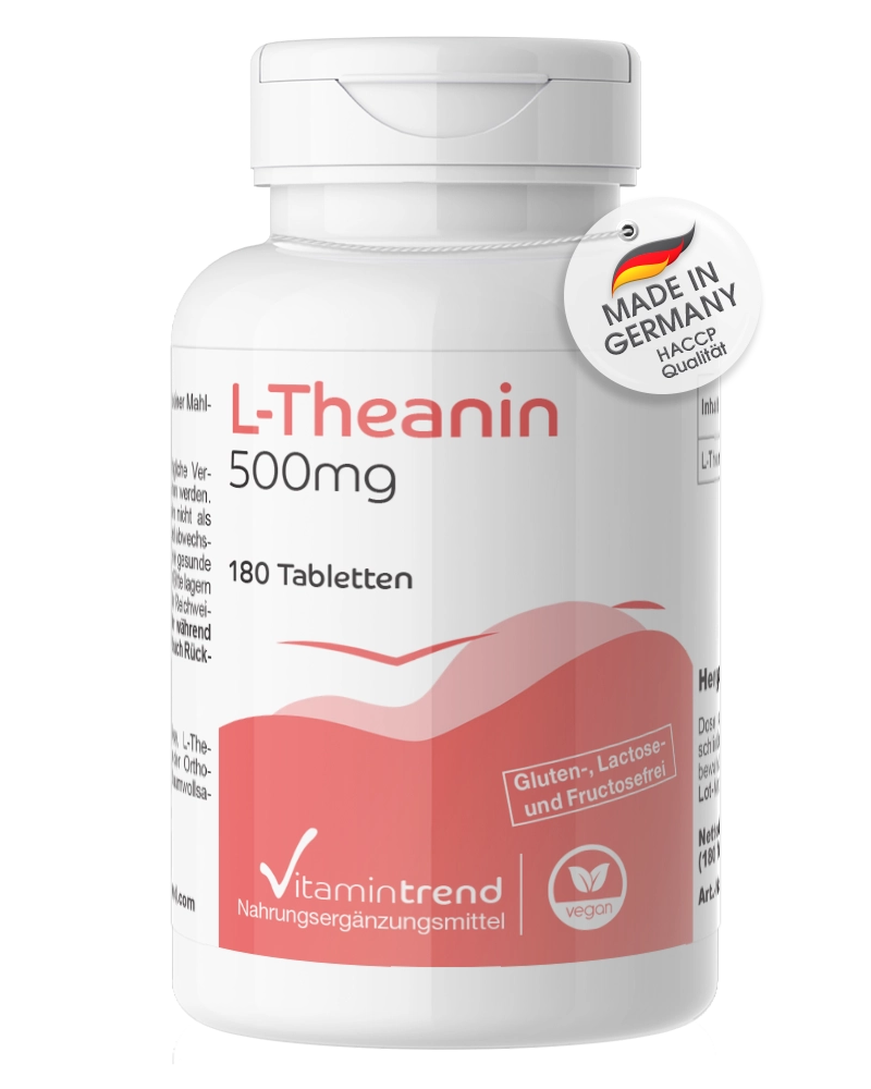 L-Theanine 500mg - 180 tablets L-Theanine 500mg - 180 tablets