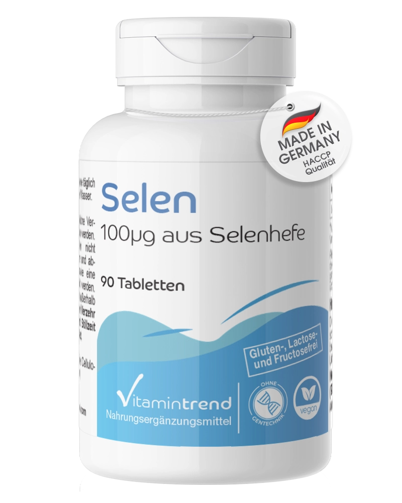 Selenium 100µg from selenium yeast Selenium 100µg from selenium yeast