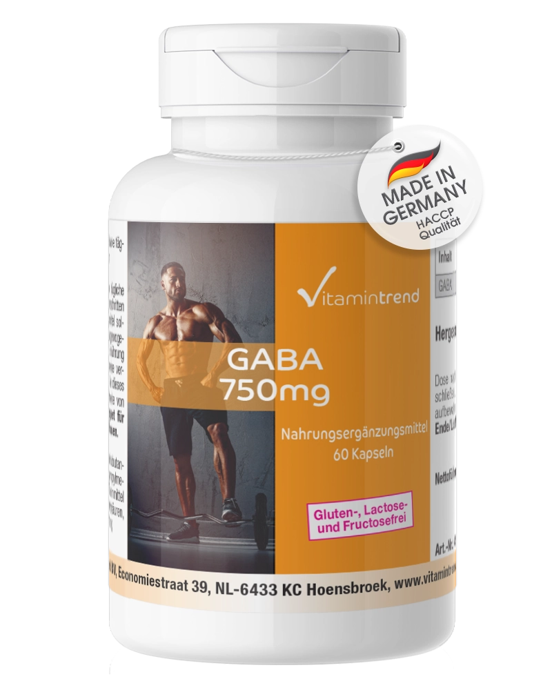 GABA 750mg - 60 capsules - high dose - vegan GABA 750mg - 60 capsules - high dose - vegan