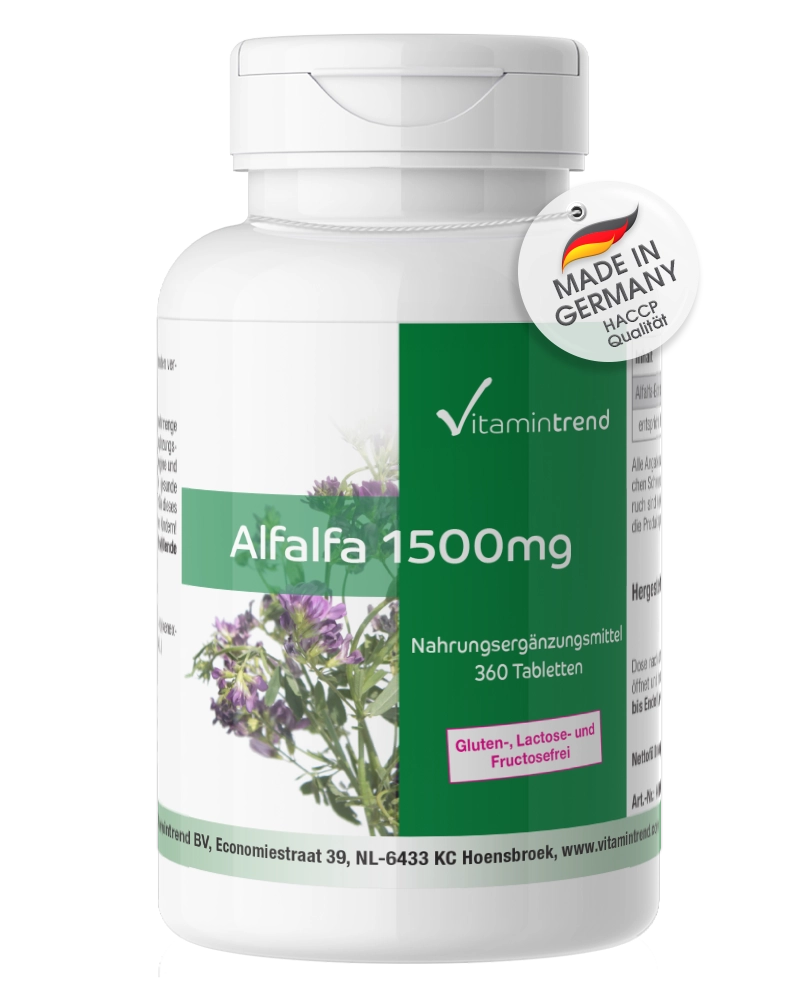 Alfalfa 1500mg - 360 tablets Alfalfa 1500mg - 360 tablets