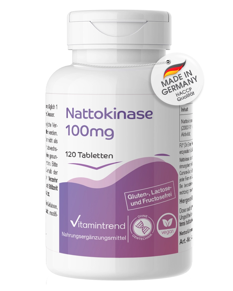Nattokinase 100mg - 120 tablets 2000 FU bulk pack for 4 months Nattokinase 100mg - 120 tablets 2000 FU bulk pack for 4 months