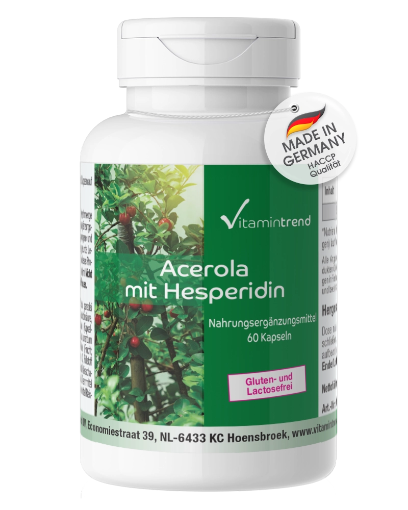 Acerola with hesperidin - 60 capsules with grapefruit seed extract Acerola with hesperidin - 60 capsules with grapefruit seed extract