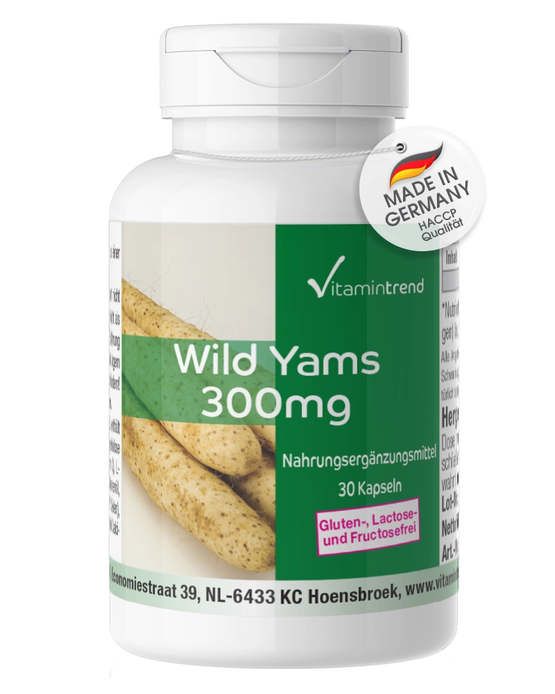 Wilde Yam extract 300mg - 30 capsules Wilde Yam extract 300mg - 30 capsules
