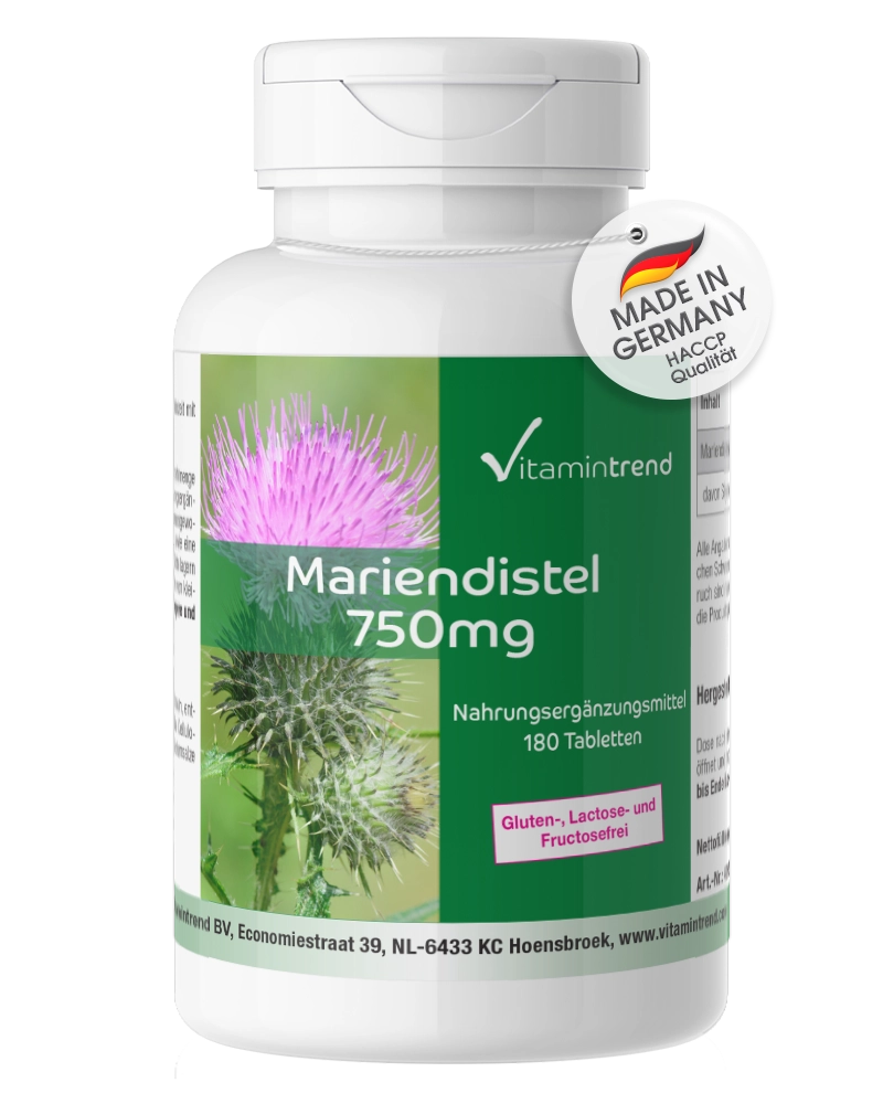 Cardo Mariano 750mg - 80% de silimarina - vegano - 180 comprimidos Cardo Mariano 750mg - 80% de silimarina - vegano - 180 comprimidos