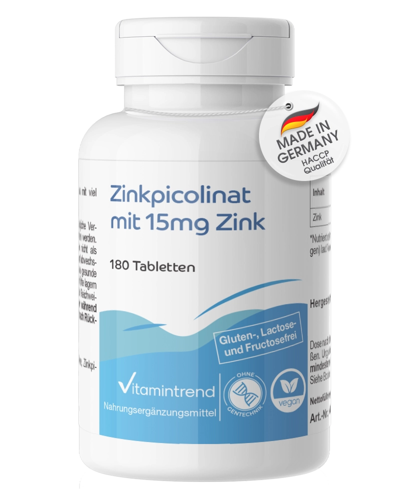 Zinco 15mg come zinco picolinato 180 Compresse organico Zinco 15mg come zinco picolinato 180 Compresse organico