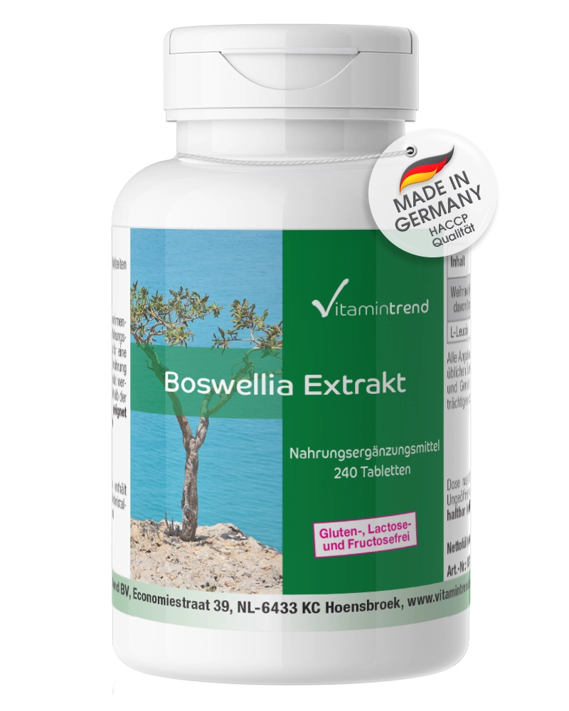 Boswellia Extrakt - 240 Tabletten - Boswellia Serrata Weihrauch - vegan | Vitamintrend Boswellia Extrakt - 240 Tabletten - Boswellia Serrata Weihrauch - vegan | Vitamintrend