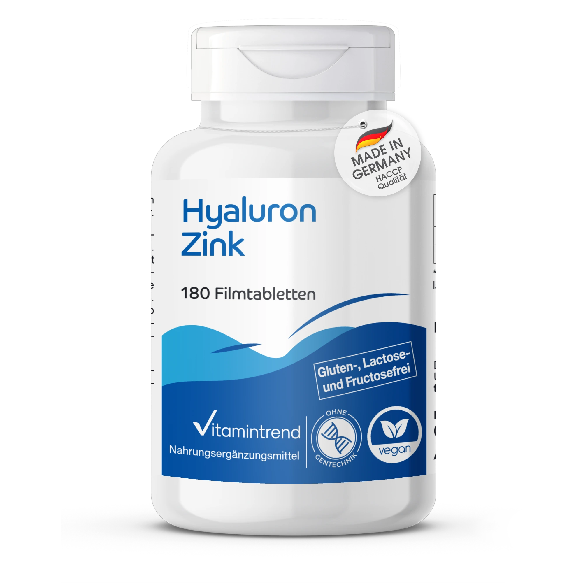 Hyaluron Zink - 180 Filmtabletten | Vitamintrend