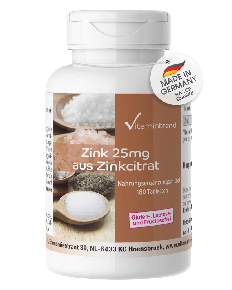 Zinco 25mg come zinco citrato di zinco 180 compresse vegan Zinco 25mg come zinco citrato di zinco 180 compresse vegan