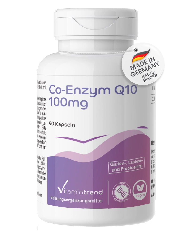 Co-Enzym Q10 100mg - 90 Kapseln - vegan | Vitamintrend Co-Enzym Q10 100mg - 90 Kapseln - vegan | Vitamintrend