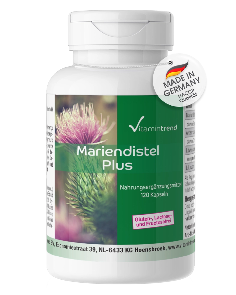 Cardo Mariano Plus - 120 capsule con carciofo e tarassaco Cardo Mariano Plus - 120 capsule con carciofo e tarassaco