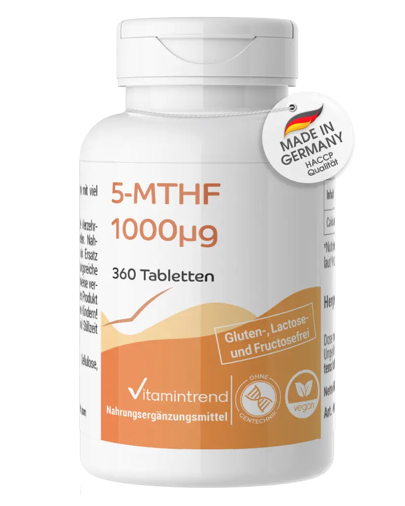 5-MTHF 1000μg - 360 Tabletten | Vitamintrend