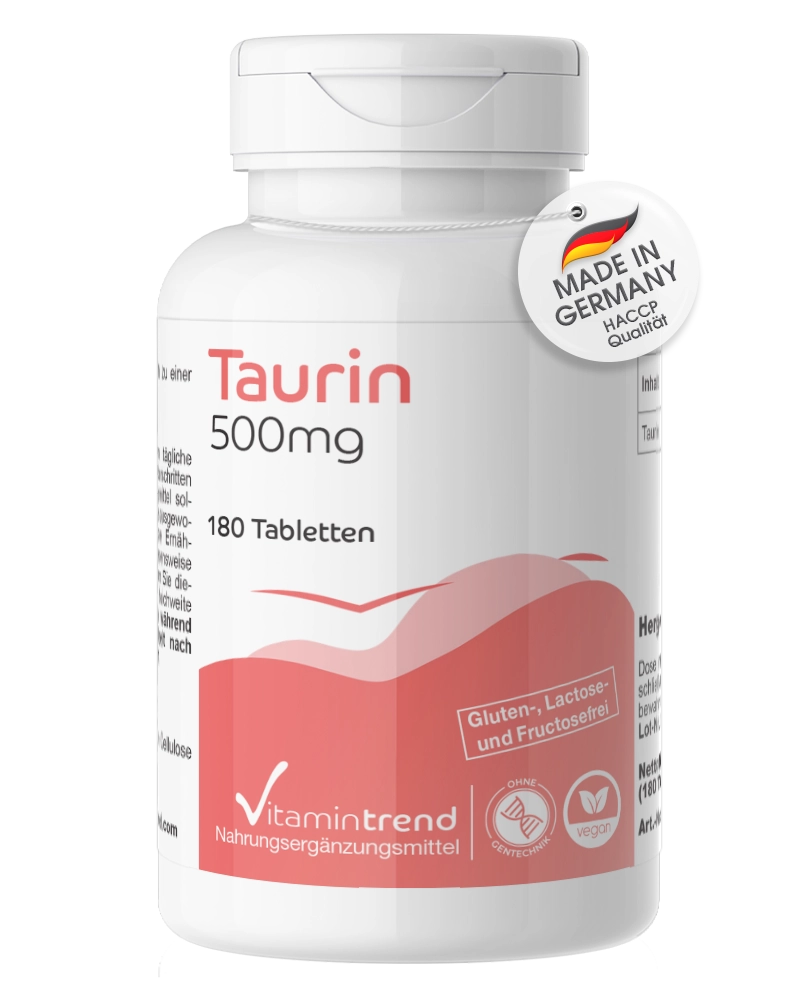 Taurina 500mg - 180 comprimidos Taurina 500mg - 180 comprimidos