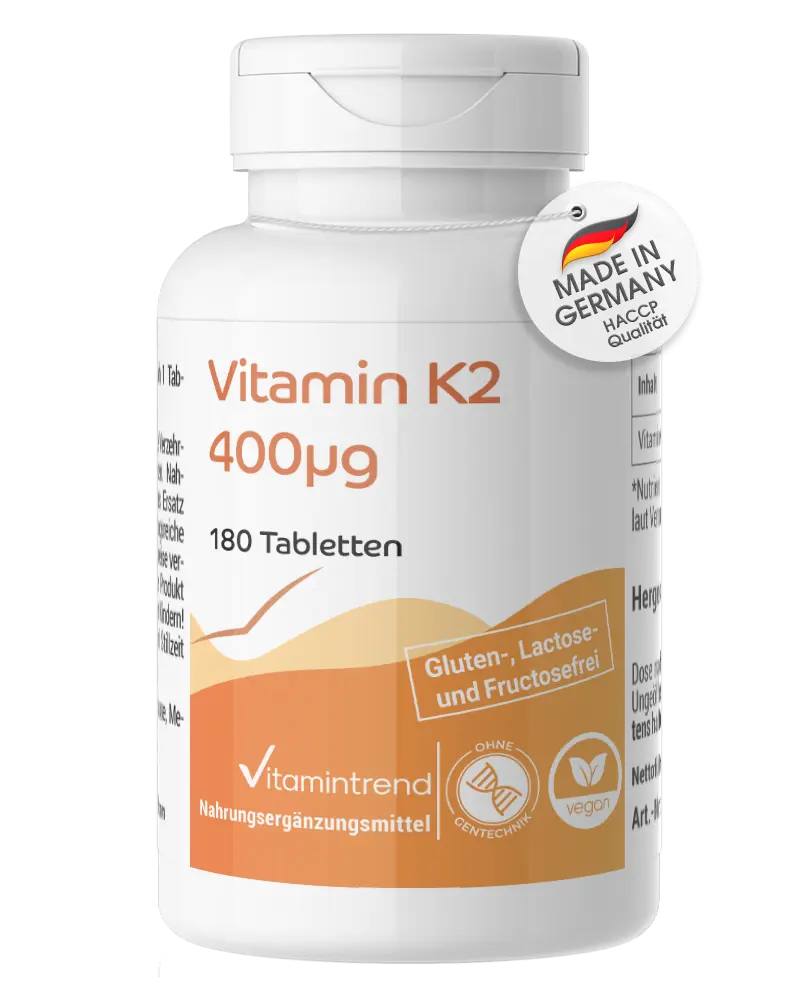 Vitamin K2 400mcg - 180 Tablets | Vitamintrend