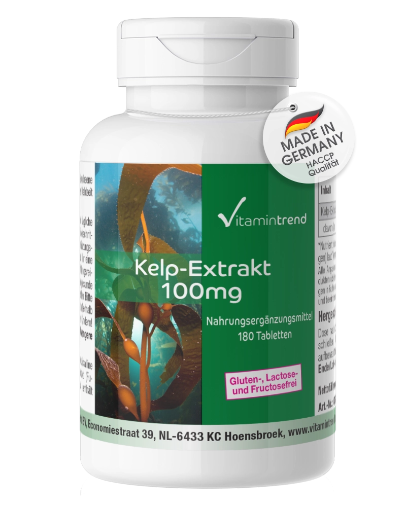 Estratto di alga Kelp 100mg 180 compresse Estratto di alga Kelp 100mg 180 compresse