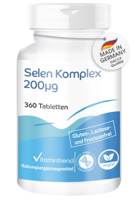 Selen Komplex 200µg - 360 Tabletten | Vitamintrend