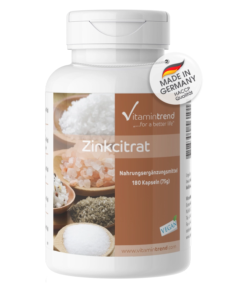 Zinco 50mg zinco di citrato 180 Capsule vegan Zinco 50mg zinco di citrato 180 Capsule vegan